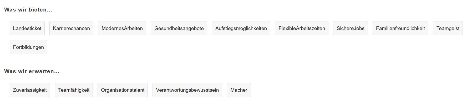 Ausstellerbeispiele Webcode-Seite | Was wir bieten... | Was wir erwarten...