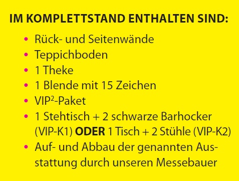 Im Komplettstand sind enthalten... Im Komplettstand sind enthalten...