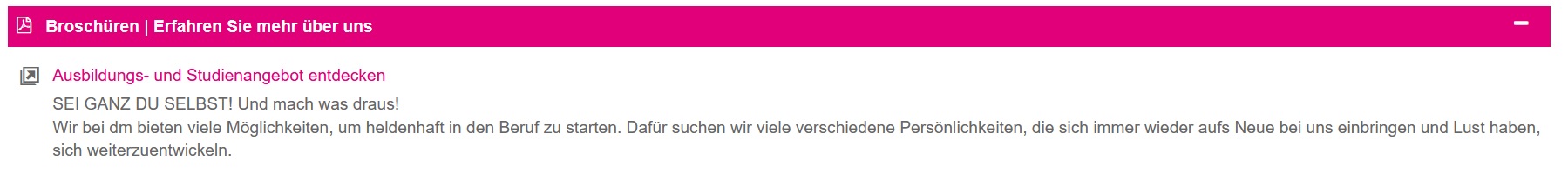 Ausstellerbeispiele Webcode-Seite | Broschüren