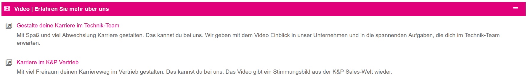 Ausstellerbeispiele Webcode-Seite | Video