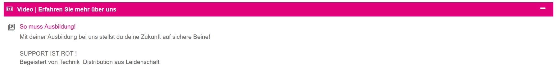 Ausstellerbeispiele Webcode-Seite | Video