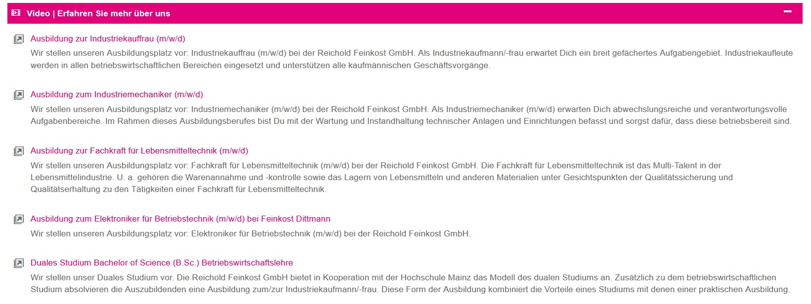 Ausstellerbeispiele Webcode-Seite | Video