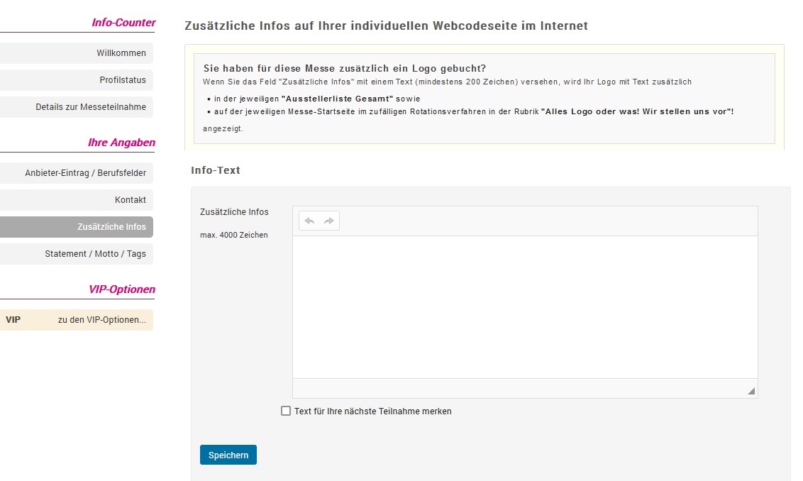 Zusätzliche Infos